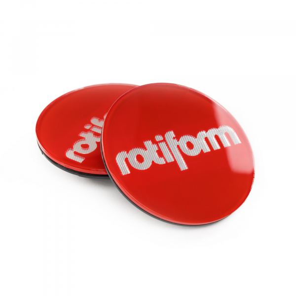 Rotiform Emblem fr Zentralverschluss - Rot / Silber