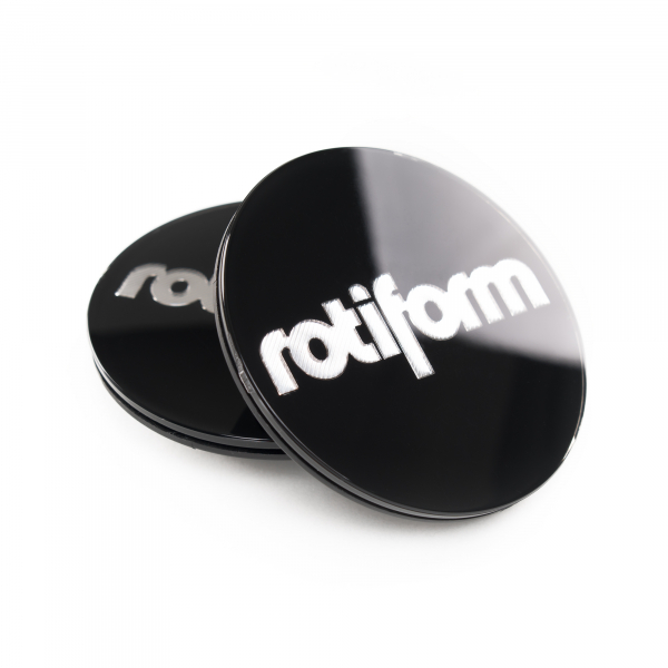 Rotiform Emblem fr Zentralverschluss - Schwarz / Silber