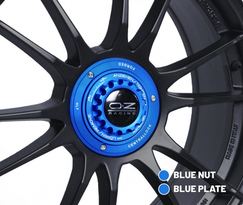 Centerlock Kit-V1 fr OZ Plate: blau / Nuts: blau