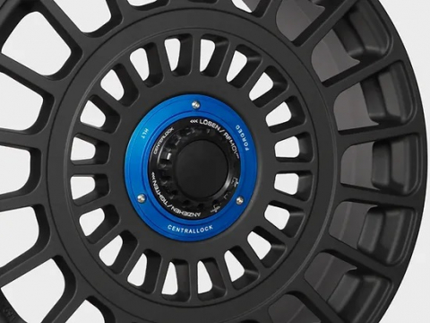 Centerlock Kit-V1 fr mbDESIGN Plate: blau / Nuts: schwarz