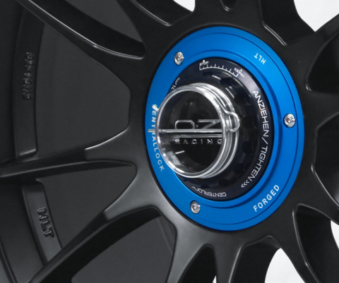 Centerlock Kit-V2 fr OZ Plate: blau / Nuts: schwarz