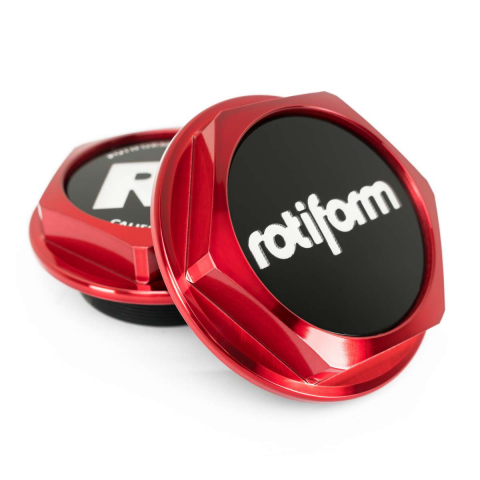 Rotiform Zentralverschluss - Candy Red Optik